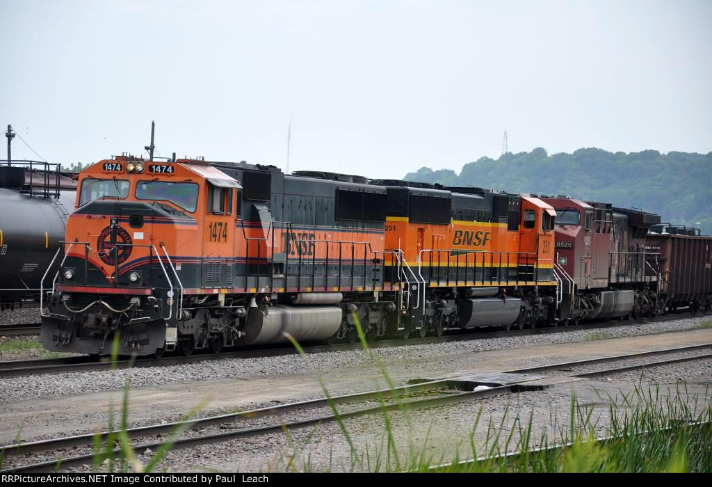 Tied down transfer waits in the yard